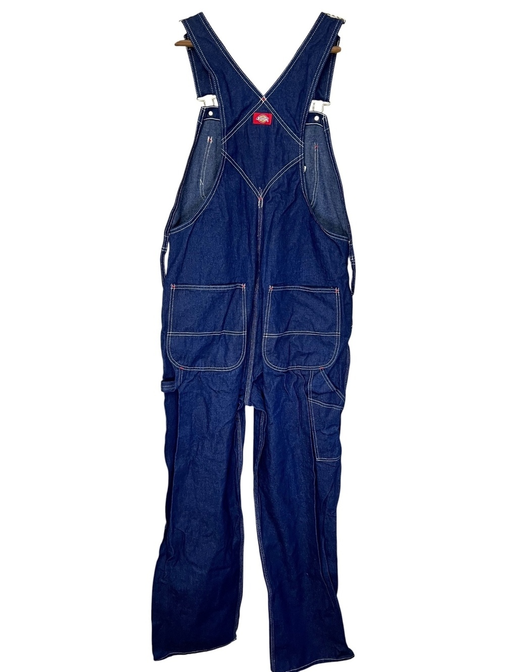 Dickies Men’s 36x34 Indigo Denim Bib Overalls Workwear Heavy Duty Cotton 8329NB - Picture 3 of 8
